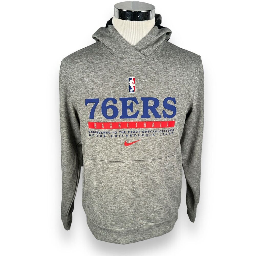Nike Engineered Philadelphia 76ers Hoodie Men's Small‎ Team Player Issue Gray